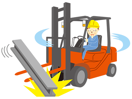 鋼材の滑落事故